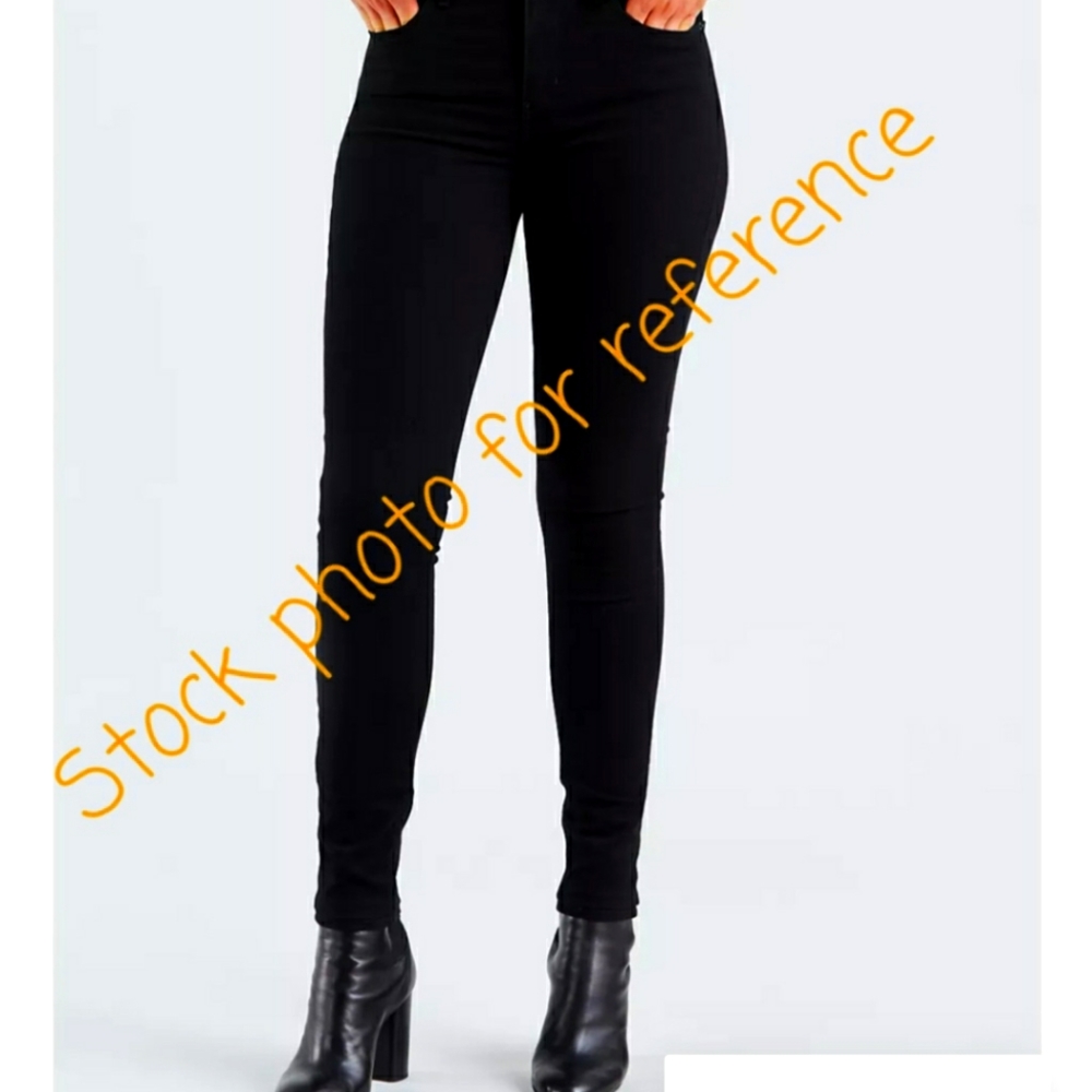 Levi Strauss Signature High Rise Slim Black Jeans Women's  Size 14